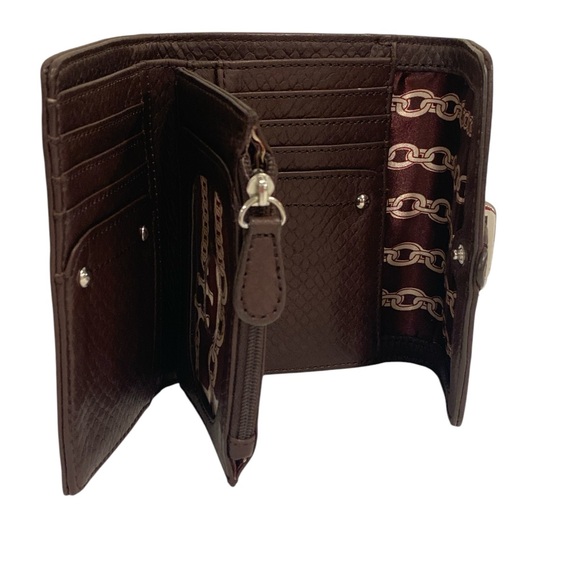 Tignanello Leather Handbag & Wallet Set chocolate Brown  NWOT - Picture 12 of 16